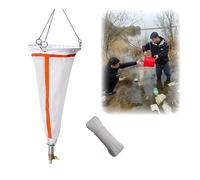 Plankton Net for Marine and Freshwater Studies, 125/200 Mesh with 5-Meter Rope for Aquatic Organism Collection