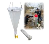 Plankton Net for Marine and Freshwater Studies, 125/200 Mesh with 5-Meter Rope for Aquatic Organism Collection