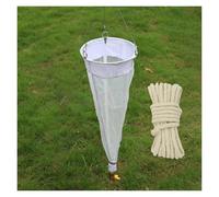 Plankton Net Kit with 16.4ft Rope, 8.3in Dia Conical Nylon Zooplankton Net for Aquatic Sampling，64μm 112μm Plankton Sampling Nets Stainless Steel Ring(125 Mesh)