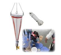 Plankton Net, Plankton Net for Zooplankton & Protozoa Sampling, 16.4ft/5m Durable Nylon Rope, Perfect for Oceans, Lakes & Reservoirs (64μm Mesh)