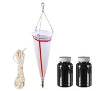 Plankton Net with Transparent Bottles and Sampling Rope for Collecting Phytoplankton and Zooplankton in Aquatic Research