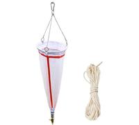 Plankton Sampling Net for Marine Biology Research, Lightweight Aquatic Collector with Rope, 100μm Mesh