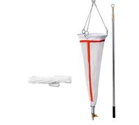 Plankton Sampling Net Tool with Rope, Benthic Organism Sampler Container for River Tank, Lightweight Plankton Detection Kit(200 mesh,Rope+net+2.5 m (8.2 ft) pole)
