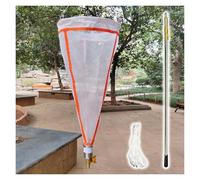 Plankton Sampling Net with Telescoping Pole and Fine Mesh for Aquatic Research and Water Quality Testing