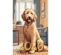 Planner 2024, 2025, 2026 Goldendoodle: 378-page Calendar for every day of the year, including every hour with extra montly and yearly page with dog Goldendoodle