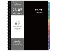 Planner 2026-2027 - 9” × 11”, 2026-2027 Weekly and Monthly Planner, from JUL. 2026 to JUN. 2027, with Inner Pocket, Premium Paper, Twin-wire Binding, Make Your Life Productive - Black
