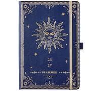 Planner 2026-2027 - Academic Planner 2026-2027, July 2026 - June 2027, 5.75" x 8.25", 2026-27 Weekly and Monthly Planner, Faux Leather planner 26-27 with Back Pocket & 40 Notes Pages - Mystic Blue