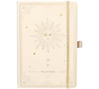 Planner 2026-2027 - Academic Planner 2026-2027, July 2026 - June 2027, 5.75" x 8.25", 2026-27 Weekly and Monthly Planner, Faux Leather planner 26-27 with Back Pocket & 40 Notes Pages - Seashell Gold