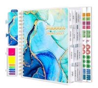 Planner 2026-2027, Large 18 Months Academic Daily Weekly Monthly Planner Yearly Agenda Jan. 2026-June. 2027, 7.9" x 9.8", Page Tabs, Separator Page, Pocket Folder, Bookmark, Stickers, Sticky Note Set