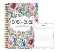 Planner 2026 2028, Scheduling Journal, Planning Spiral Notebook with Sturdy Cover, Goal Setting Planner with Compact Design, Stationery, Daily Organizer for Project Tracking Daily Tasks