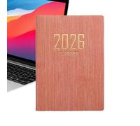 Planner 2026 - A7 Pocket Calendar Notebook, 365 Days English Version Faux Leather Paperback | for Students, Adults, Women, Men, Teacher, Schedule, Goal, Budget, Daily Planner