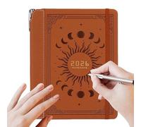 Planner 2026 - English Schedule Organizer for Appointments, Meetings with Goal Tracking Function, Notebook Agenda for Office School College Home Use, Hardcover Journal,11 Inch