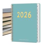 Planner 2026 | Notebook with 12 Binding - Daily Planner 2026 - for Academic Work Student Teacher Home and University