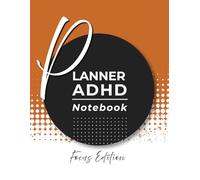 Planner ADHD Notebook: Dot Grid Productivity Journal for Focus, Organization, Habit Tracking & Daily Planning | Unique Minimalist Geometric Cover
