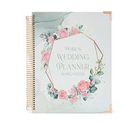 Planner Complete Wedding Organizer Hardcover Wedding Journal with Essential Planning Page, Checklist, Tip 9x11In Organizer for Bride Binder Undated Happy Planner Book