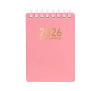 Planner Daily | 2026 Ringed Notebook - Pocket Size Soft Coil A7 11.1x7.6x0.9cm Workbook for School Work Planning Journaling Research Nursing Writing Studying