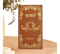 Planner - Diary | Notebook | A6 Daily Planner Plan Book 2025 Diary Writing Book, Academic Planner, Weekly And Monthly Planner With Dot Grid & Hourly Schedule For Organized Planning