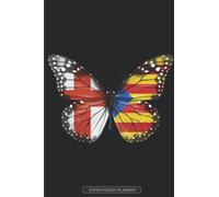 Planner: English Catalan Flag Combined Butterfly Flags Of England Catalonia