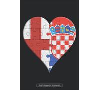 Planner: English Croatian Flag United Heart Jigsaw Puzzle Flags Of England Croatia