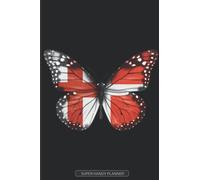 Planner: English Danish Flag Combined Butterfly Flags Of England Denmark