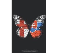Planner: English Slovakian Flag Combined Butterfly Flags Of England Slovakia