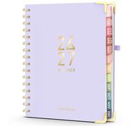 Planner Forvencer Academic 2025-2026, 18 Month Daily, 6" x 8", Weekly & Monthly Agenda Book, Hardcover Calendar, School Supplies for Student Teacher, Purple
