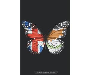 Planner: Great Britain Cyprus Butterfly Combined Flag For British Cypriot