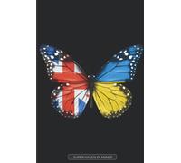 Planner: Great BritainUkraine Butterfly Combined Flag For British Ukrainian