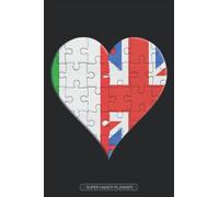 Planner: Italian British Flag United Heart Jigsaw Puzzle Flags Of Italy Great Britain