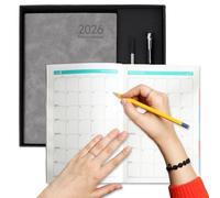 Planner Notebook - 2026 Diary Task Book for Work - A5 Stationary Note Journal Hard Cover 12 Months Complete for School Students College Teens