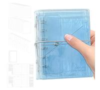 Planner Notebook - Tri-Fold Binder, Loose Leaf Organizer | Compact PVC Tri Fold Notebook Reusable Refillable Pages Personal Academic Planning Schedule Journal Project Tracking Calendar Rei