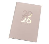 Planner Notepad - A5 (21x14.5cm) Agenda Notebook with 12-Month View, Thick 312 Pages for Students, Professionals & Personal Organisation(Light Pink)