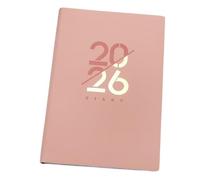 Planner Notepad - A5 (21x14.5cm) Agenda Notebook with 12-Month View, Thick 312 Pages for Students, Professionals & Personal Organisation(Pink)