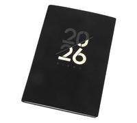 Planner Notepad - A5 (21x14.5cm) Agenda Notebook with 12-Month View, Thick 312 Pages for Students, Professionals & Personal Organisation(Black)
