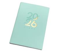 Planner Notepad - A5 (21x14.5cm) Agenda Notebook with 12-Month View, Thick 312 Pages for Students, Professionals & Personal Organisation(Green)