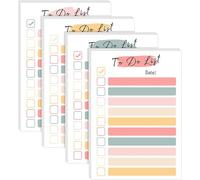 Planner Notepad Set, 4-Pack 4x6 Inch Pastel Sticky Notes - 200 Sheets Daily Planner Pads, Funny Office Gifts (Candy Colors)