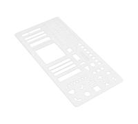 Planner Stencil | 2.76 Inch Journal Planner Stencil | Creative Drawing Line Accessories List Album with Banner Timbrini Banner Tracker - Habits