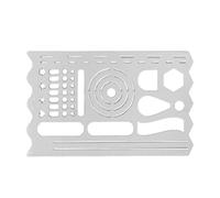Planner Stencil - Geometric Bookmark Tool, Stainless Drawing Stencils Bookmark, Journaling Stencils | Multi Functional Metal Plate Ruler for Hand Drawn Poster Art, Advertising Design and Notebooks