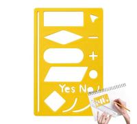 Planner Stencils,Flowchart Journal Template Stencil - Flexible Craft Supplies for Lettering Drawing Scrapbooking Checklists Diary Habit Tracker Calendar Planning