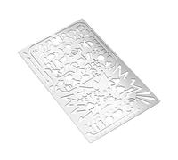 Planner Stencils - Hollow Outlines, 12 Piece Journaling Patterns for Creative Layouts, Portable Tracing Grids with Geometric Shapes, Artware, Drawing Guides for Sketchbook, Notebook and