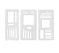 Planner Stencils | Kids Scrapbooking Templates, Drawing Stencils for Space Organizers Journal Scrapbook Creative Journalers Students Markers Pencils