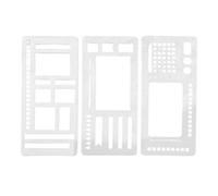 Planner Stencils, Precision Crafting Tool, Stainless Steel Stencil, Versatile Design Options, Portable and Flexible Material, 5.28x2.28 Inches, for Journaling, Scrapbooking, and Planning