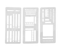 Planner Stencils, Precision Crafting Tool, Stainless Steel Stencil, Versatile Design Options, Portable and Flexible Material, 5.28x2.28 Inches, for Journaling, Scrapbooking, and Planning