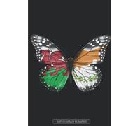Planner: Welsh Cypriot Flag Combined Butterfly Flags Of Wales Cyprus