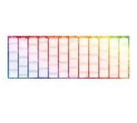 Plannerhead 2026-2027 Panoramic Laminated Wall Planner - Black, 100 x 35cm Wall Calendar, July 2026 to June 2027, with 400 Stickers & 1 Dry-Wipe Pen, Reusable Wipe-Clean Year Planner UK