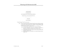 Planning and Infrastructure Bill Amendment to be moved in Committee of the Whole House [Supplementary to the Second Marshalled List] (House of Lords) HLB 110 II f