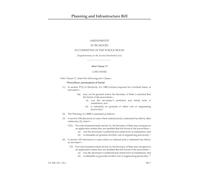 Planning and Infrastructure Bill Amendments to be moved in Committee of the Whole House [Supplementary to the Second Marshalled List] (House of Lords) HLB 110 II c