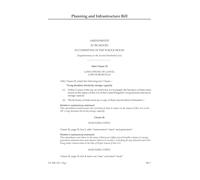 Planning and Infrastructure Bill Amendments to be moved in Committee of the Whole House [Supplementary to the Second Marshalled List] (House of Lords) HLB 110 II g