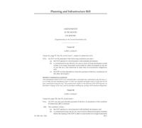 Planning and Infrastructure Bill Amendments to be moved on report [Supplementary to the Second Marshalled List] (House of Lords) HLB 134 II b