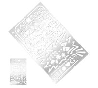 Planning Book Templates | Transparent Scrapbooking Accessories,Metal Checklist Template | Designers Artists Students Teachers Craft Lovers Sketchbook Poster Design Classroom Activity